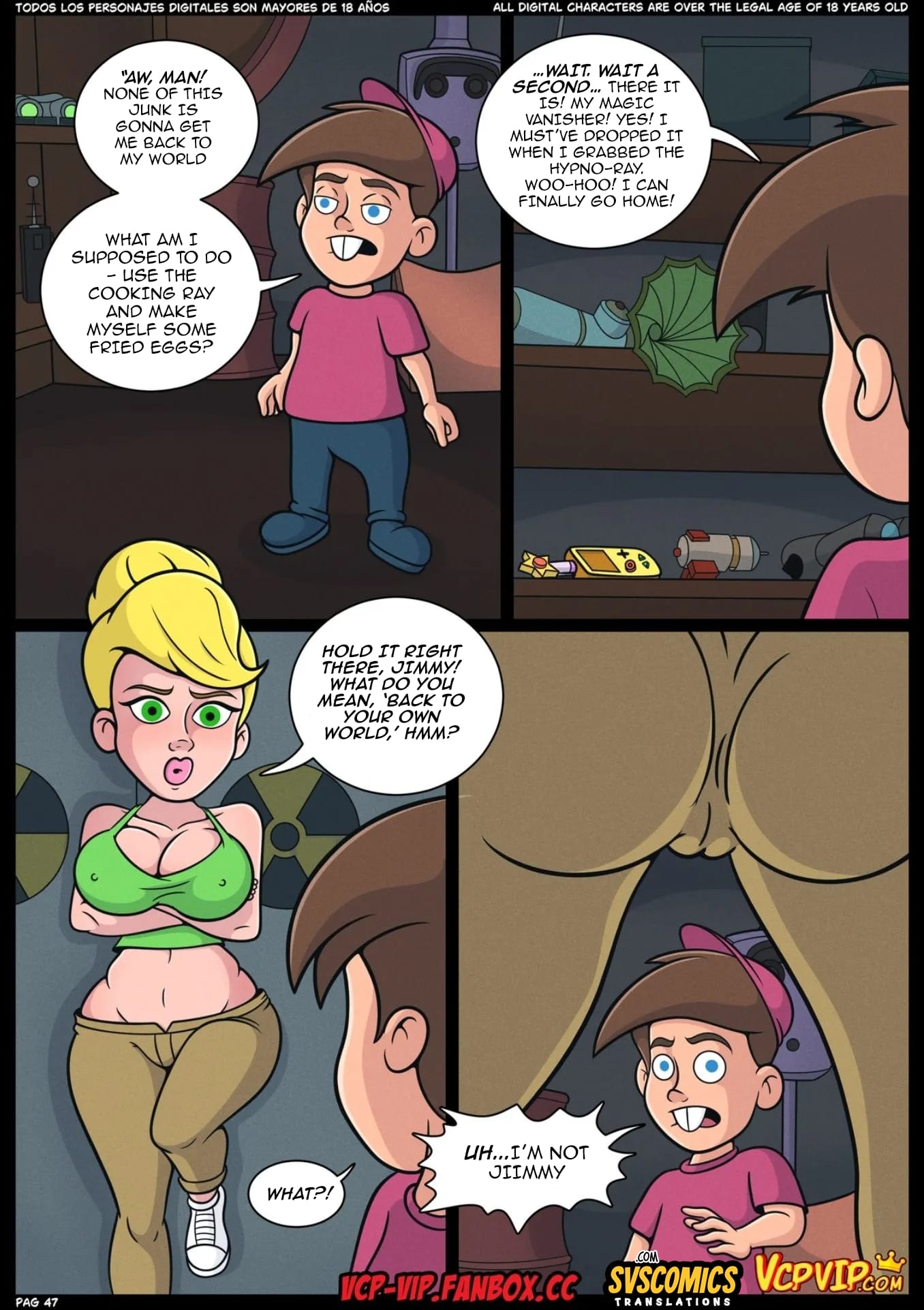 Jimmy Timmy – Sex Power Hour (The Fairly OddParents , The Adventures of Jimmy Neutron) [Majin King , VCP] Chapter 1 - Page 48