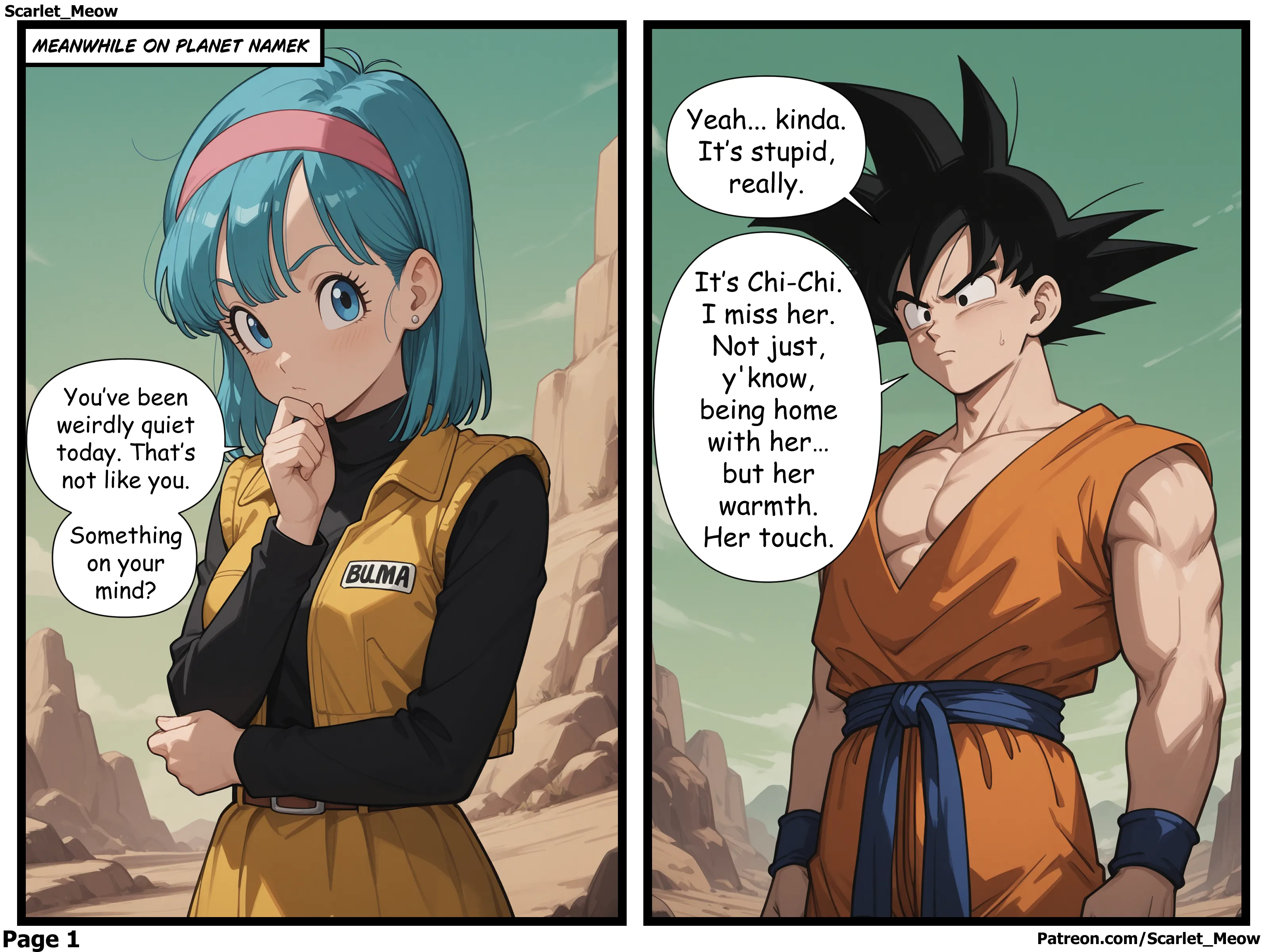 Goku’s Absence (Dragon Ball) [Scarlet Meow] Chapter 7 - Page 2