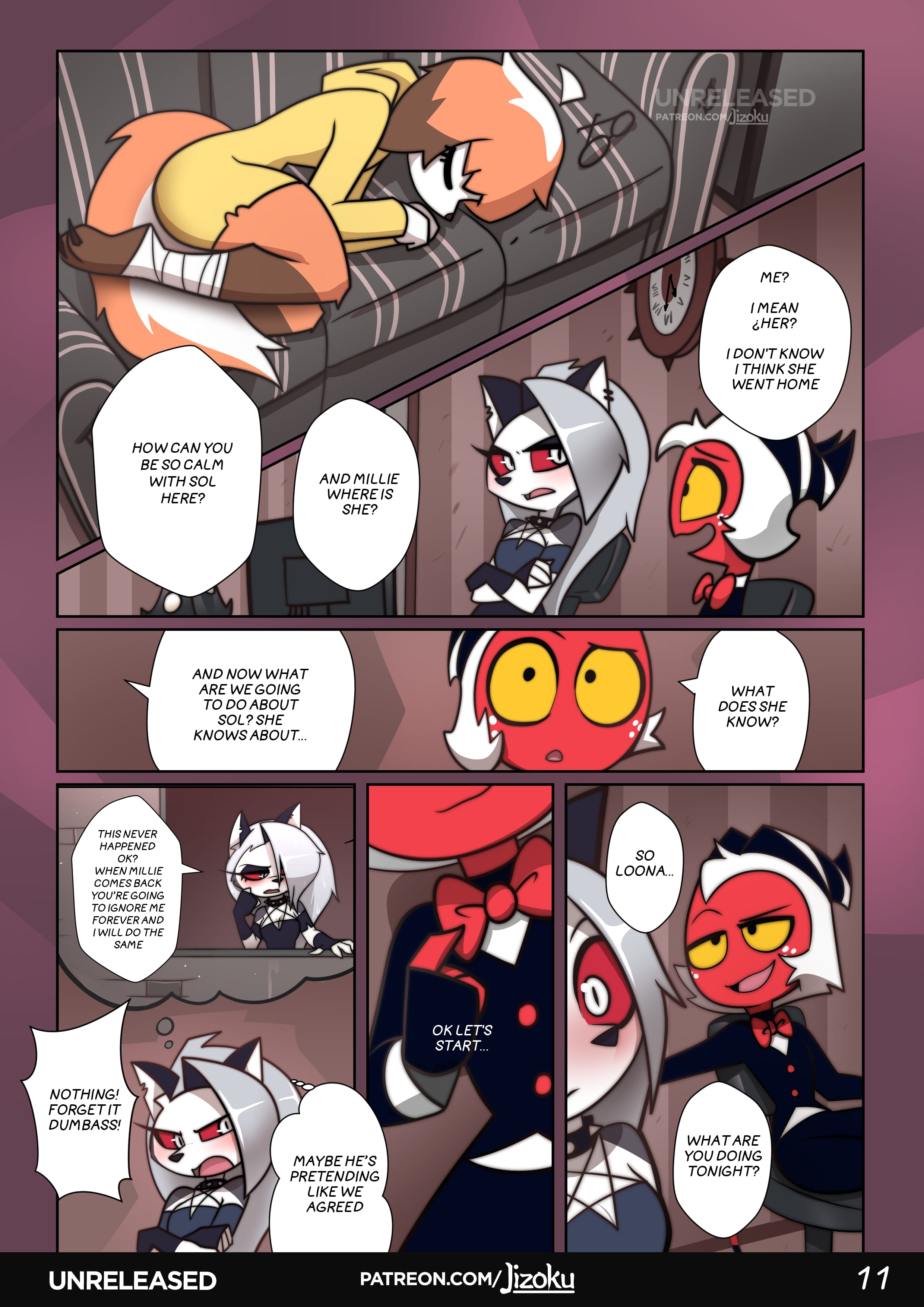 A Night With Loona (Helluva Boss) [Jizoku] Chapter 2 - Page 12