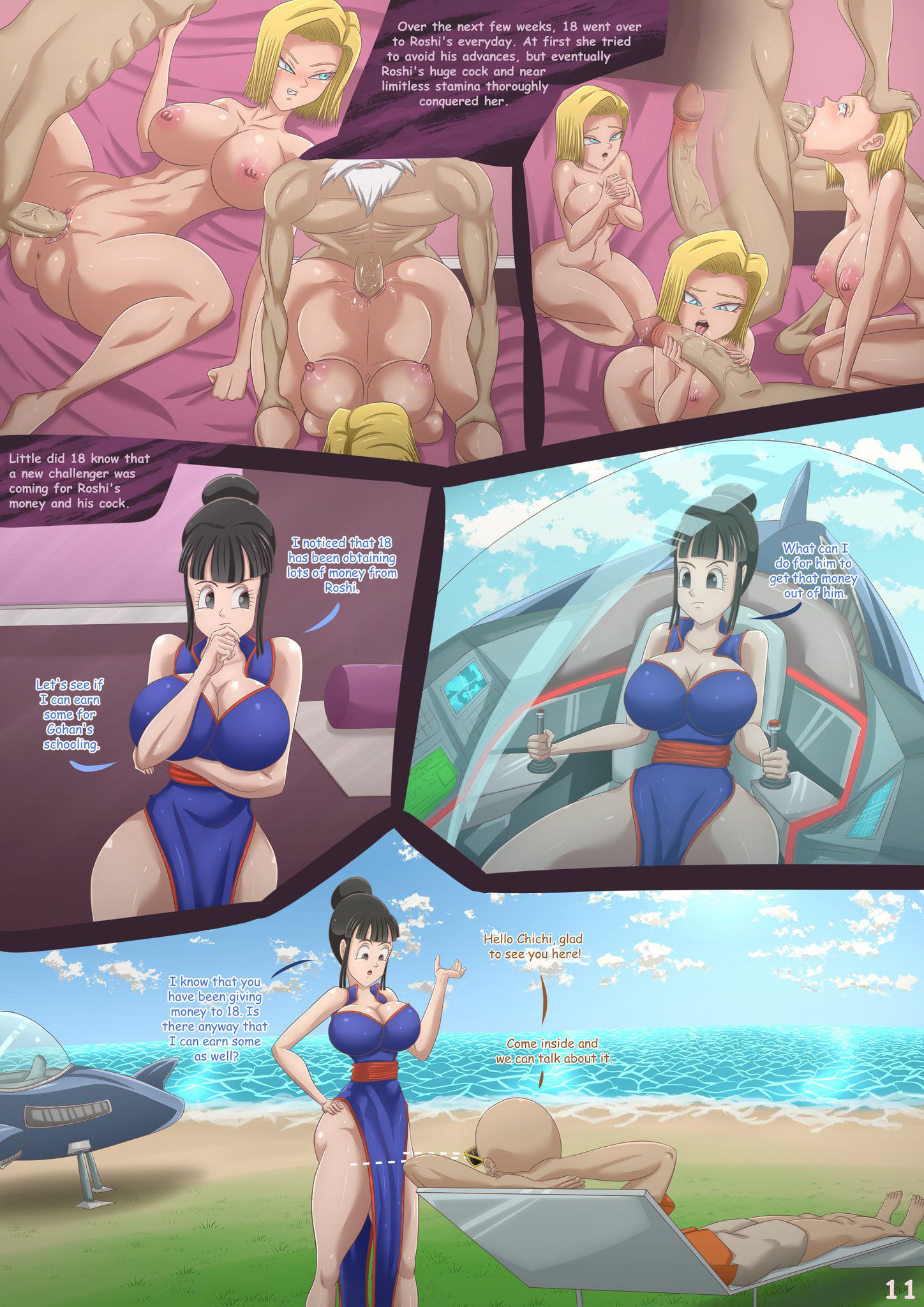 Kame’s Continuous Conquest (Dragon Ball Z) [Magnificent Sexy Gals] Chapter 1 - Page 13