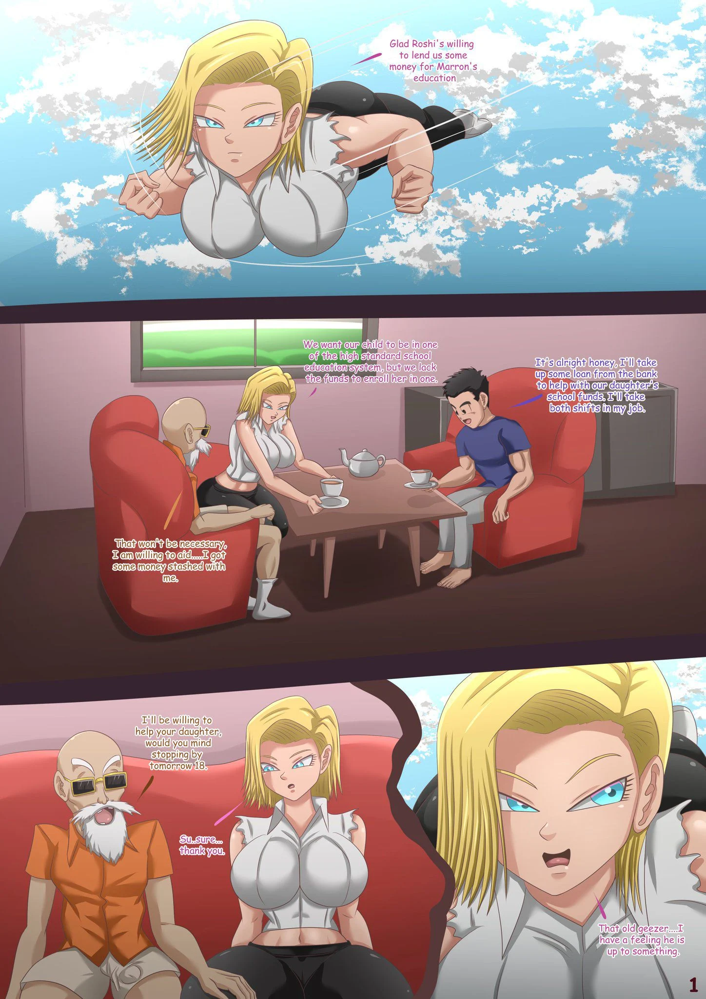 Kame’s Continuous Conquest (Dragon Ball Z) [Magnificent Sexy Gals] Chapter 1 - Page 3