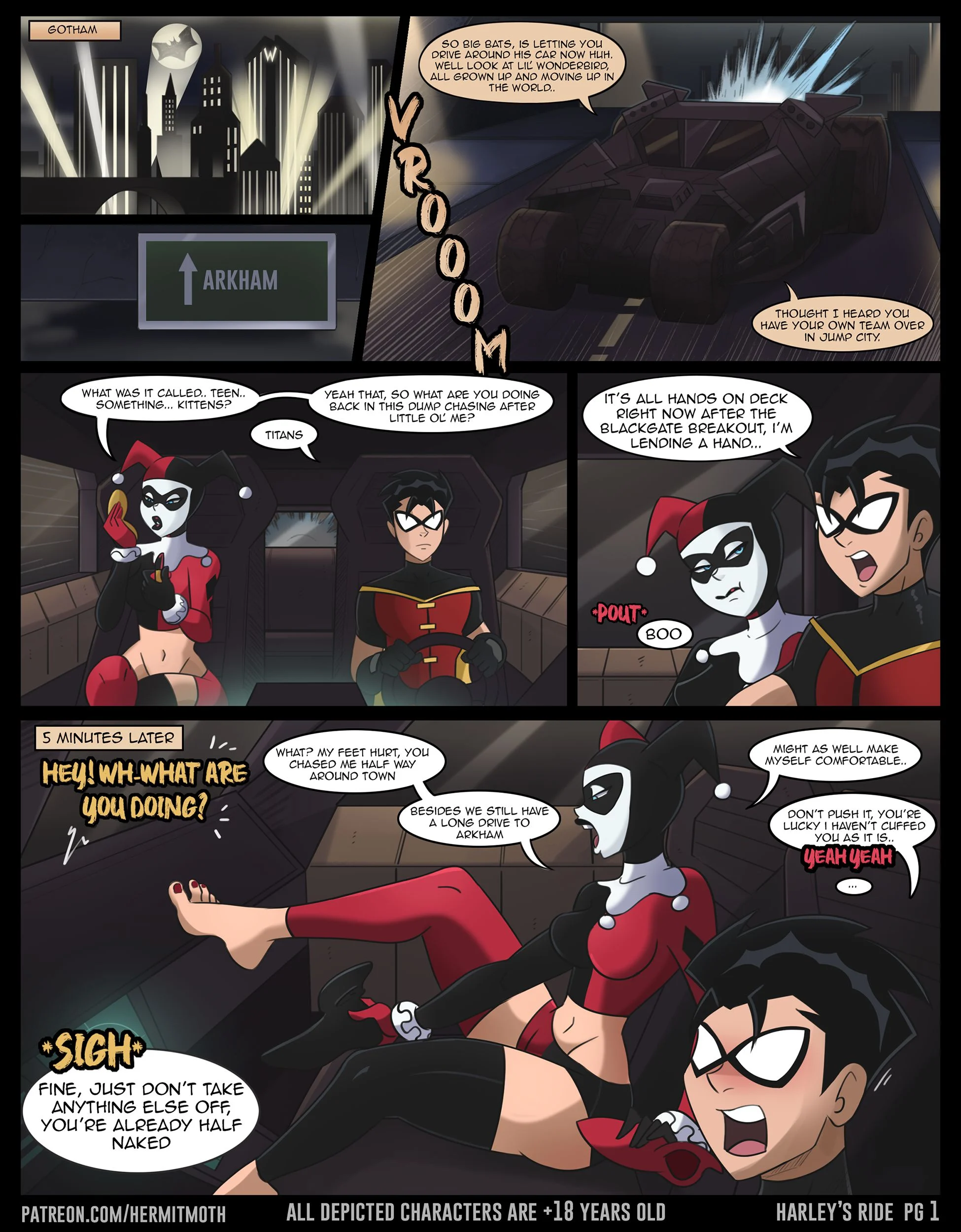Harley’s Ride (Batman) [Hermit Moth] Chapter 1 - Page 1