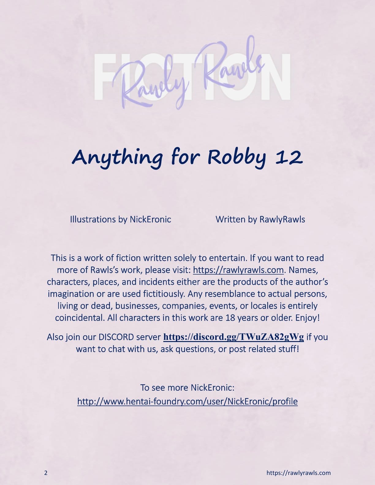 Anything For Robby [Nick Eronic , RawlyRawls] Chapter 12 - Page 2