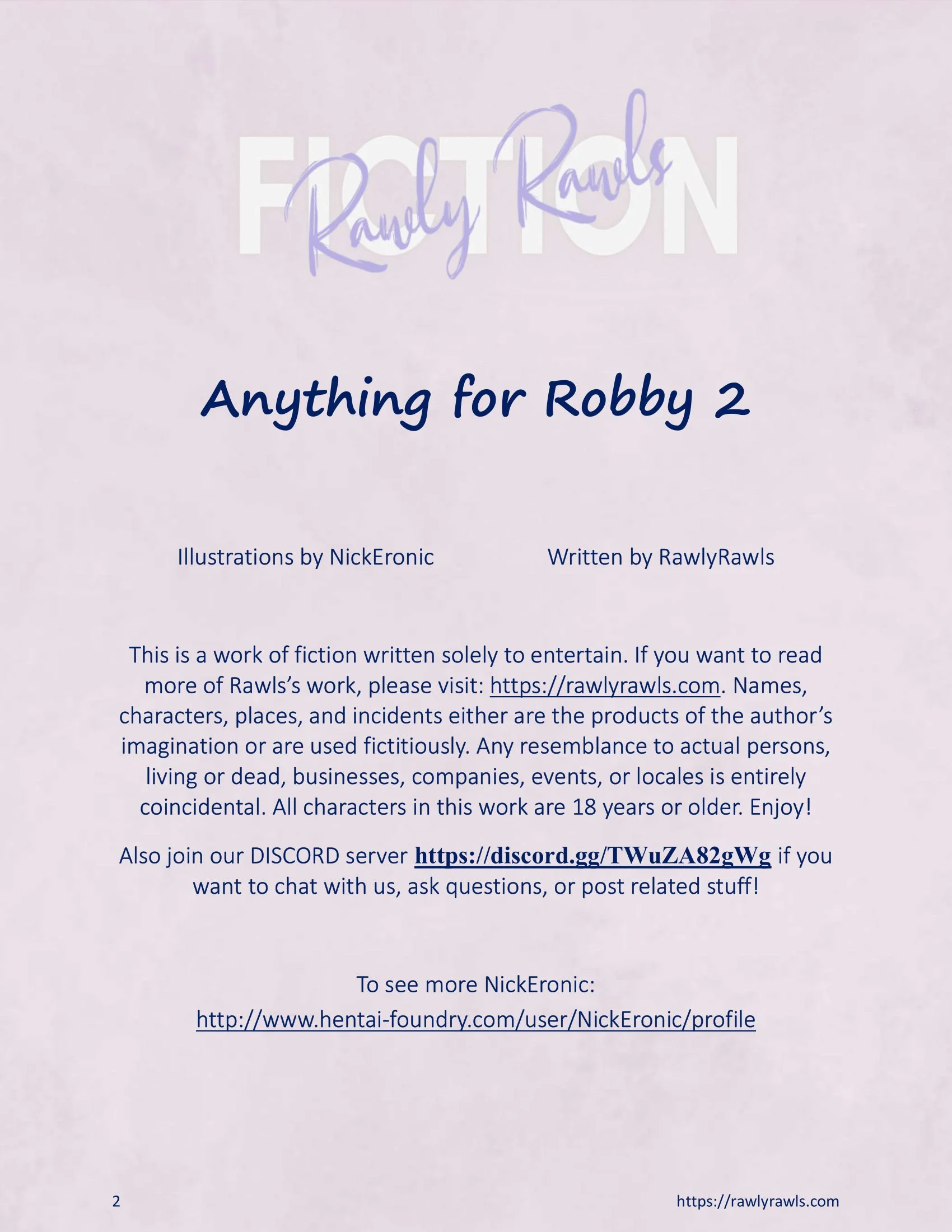 Anything For Robby [Nick Eronic , RawlyRawls] Chapter 2 - Page 2