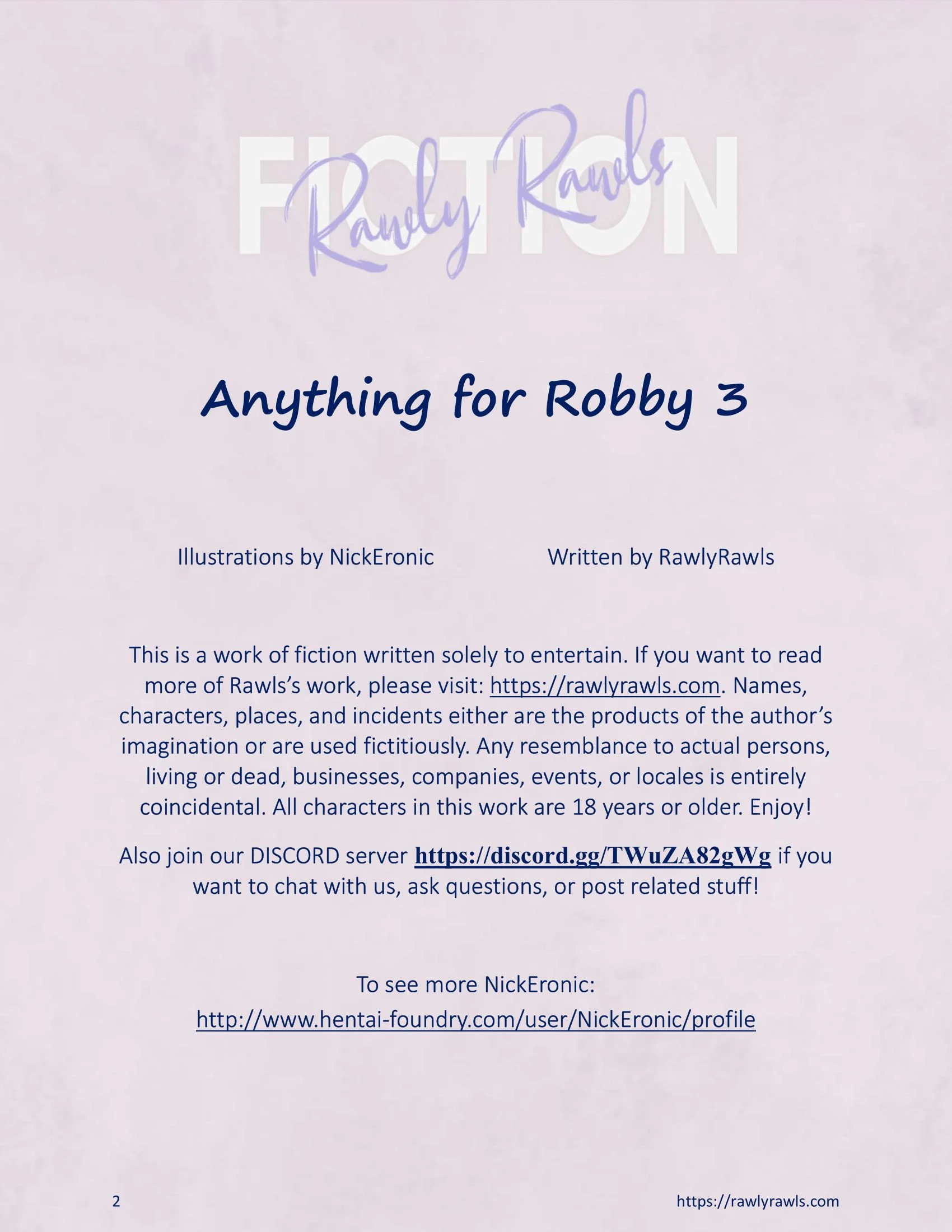 Anything For Robby [Nick Eronic , RawlyRawls] Chapter 3 - Page 2