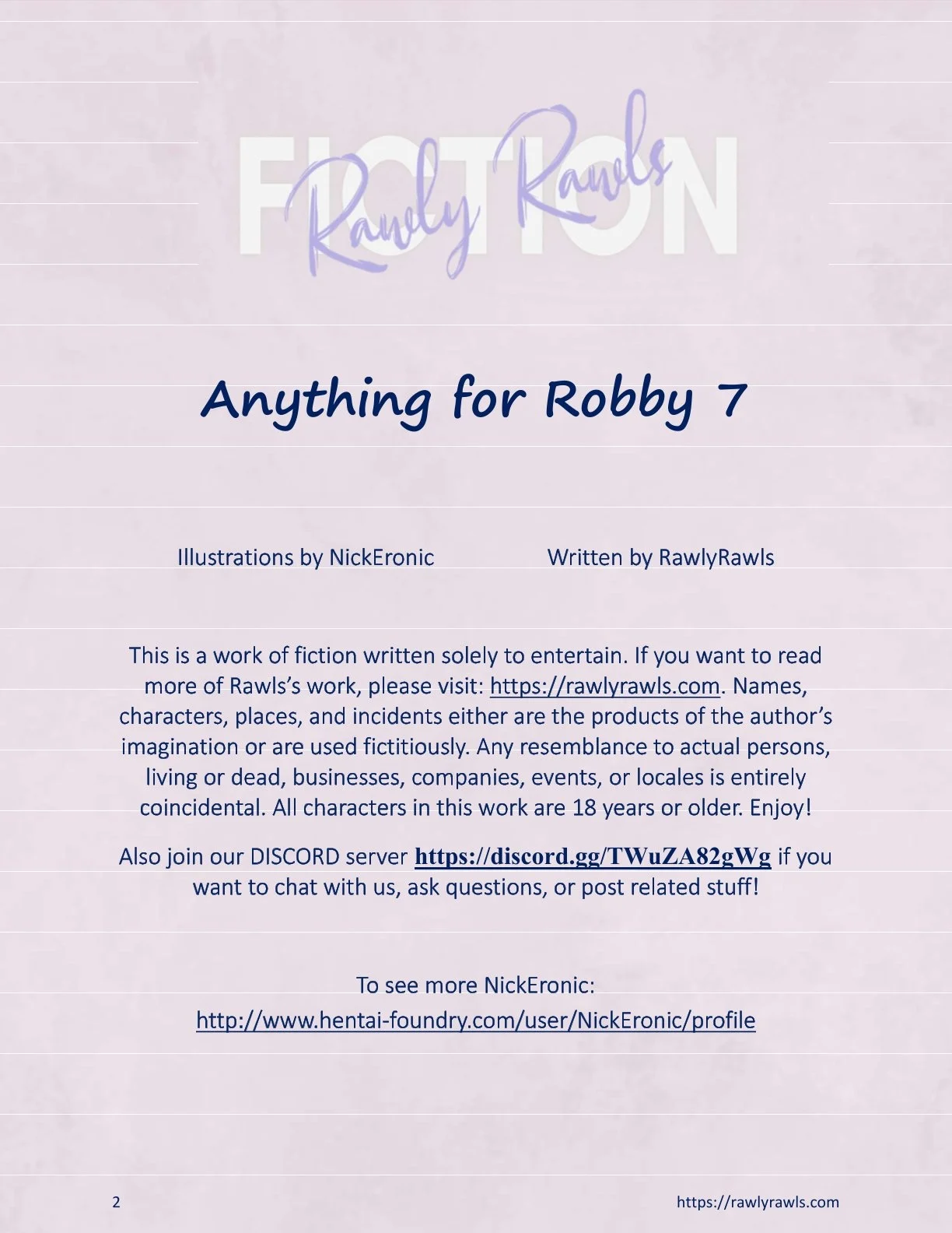 Anything For Robby [Nick Eronic , RawlyRawls] Chapter 7 - Page 2