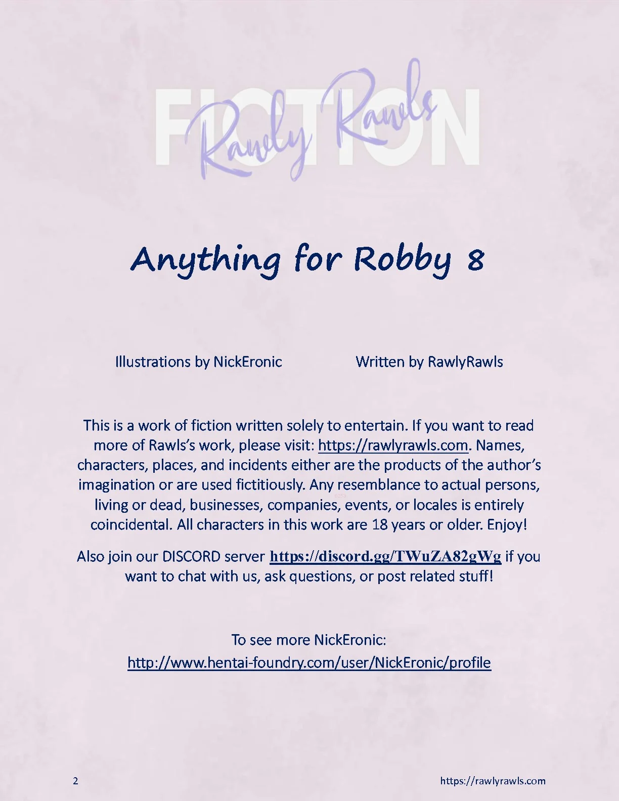 Anything For Robby [Nick Eronic , RawlyRawls] Chapter 8 - Page 2
