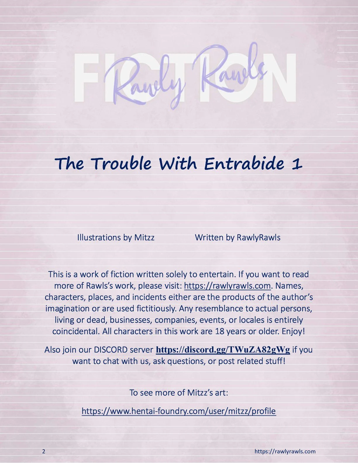 The Trouble With Entrabide [Mitzz , RawlyRawls] Chapter 1 - Page 2