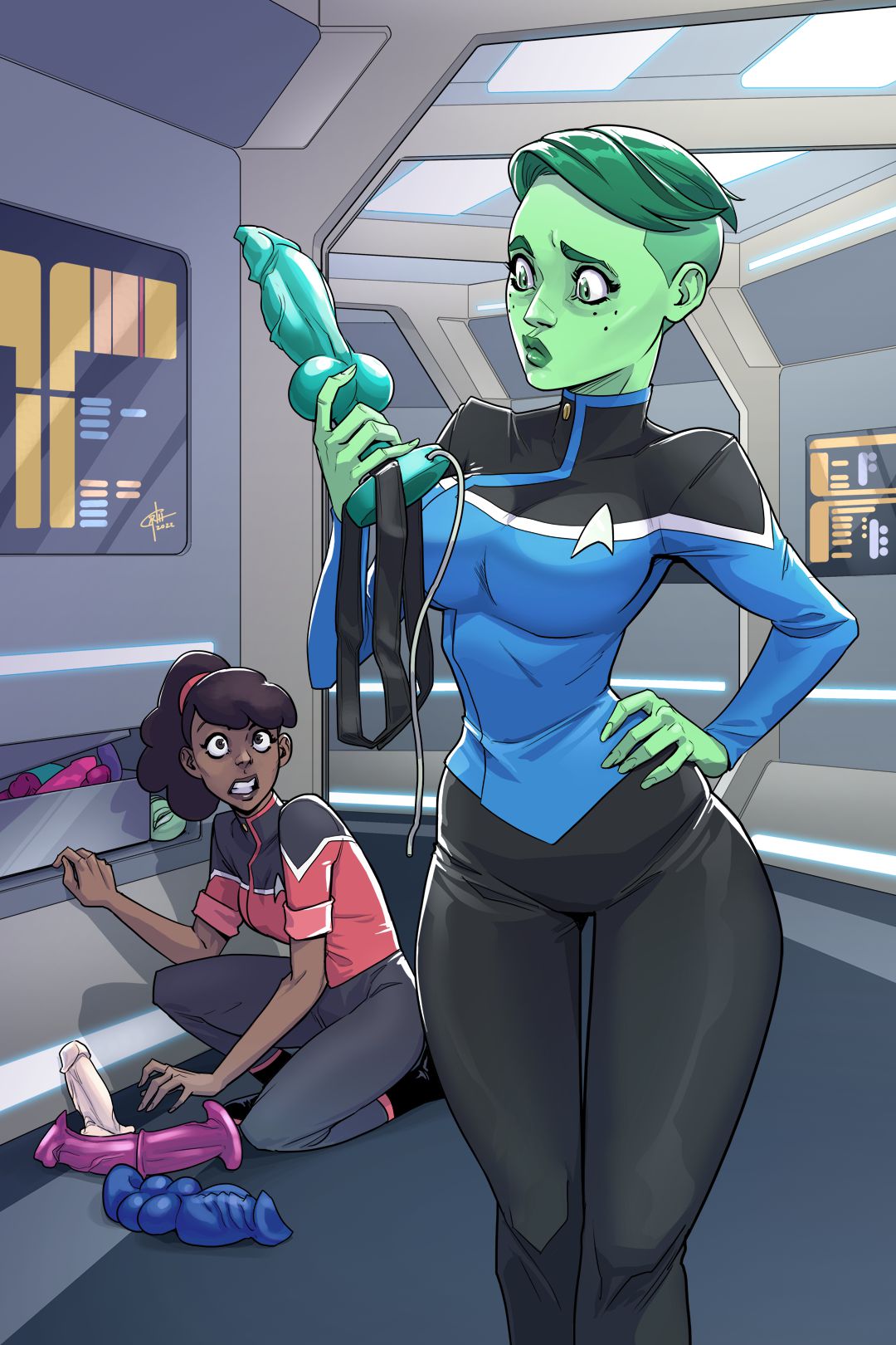 Misc Artworks and Image Sets [Garth Graham | Temporal Wolf] Tendi Finds Mariner's Stash - Page 1