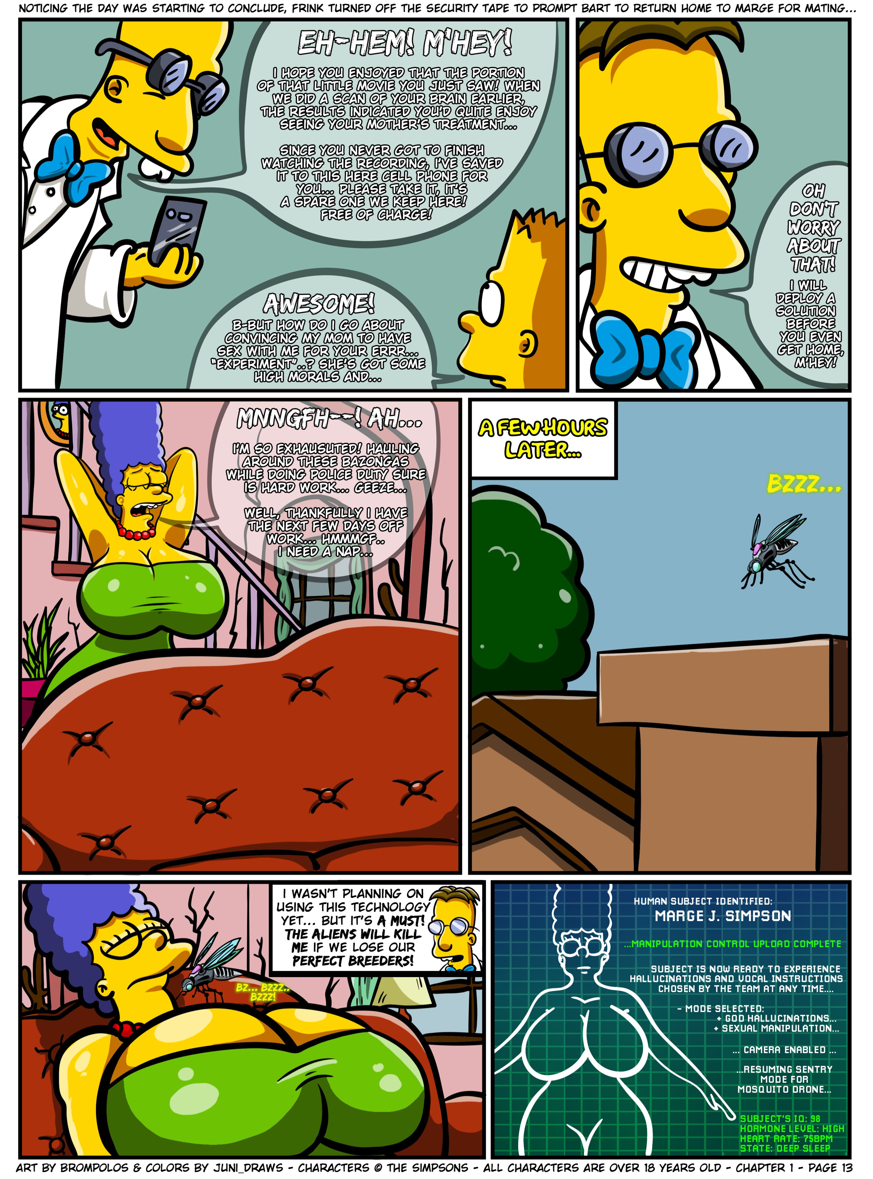 The Sexensteins (The Simpsons) [Brompolos] Chapter 1 - Page 14