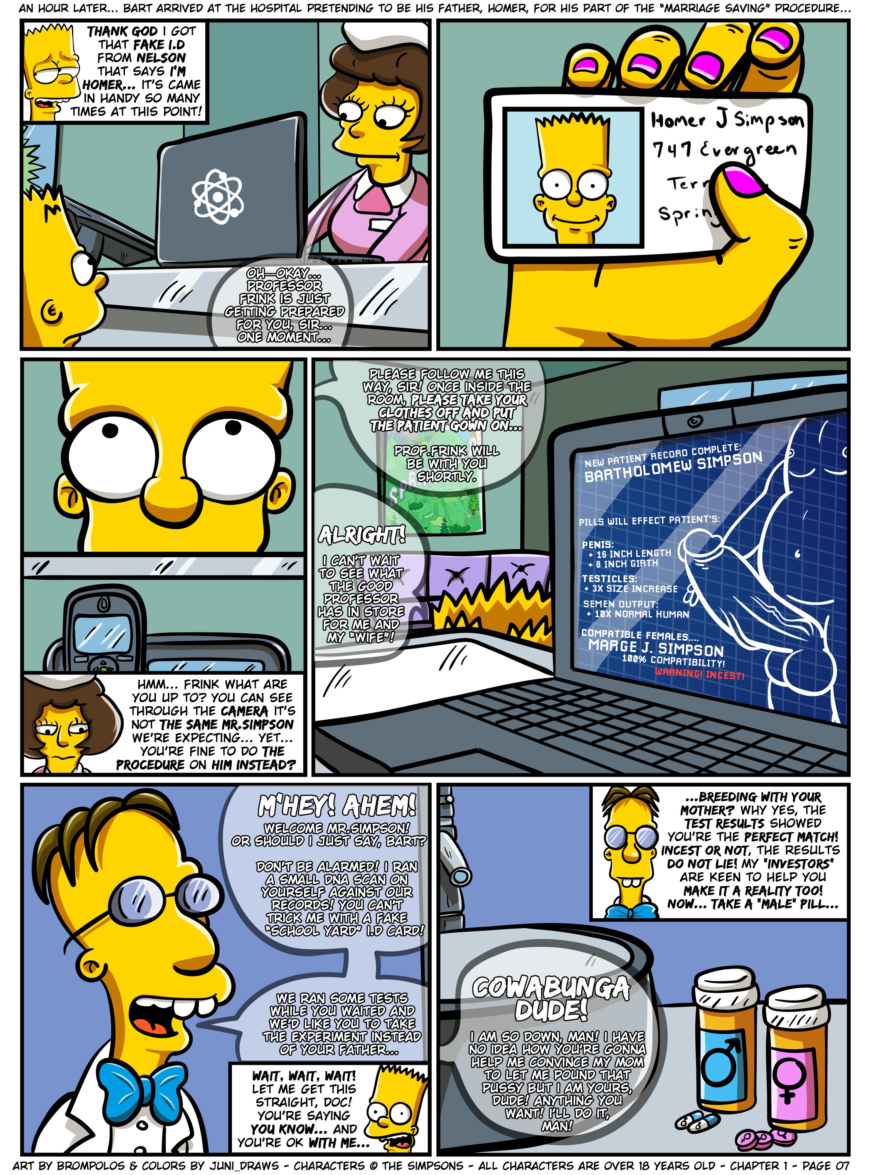 The Sexensteins (The Simpsons) [Brompolos] Chapter 1 - Page 8