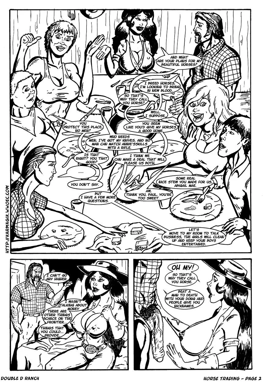 The Cowgirls Of The Double D Ranch [Karmagik] Horse Trading - Page 2