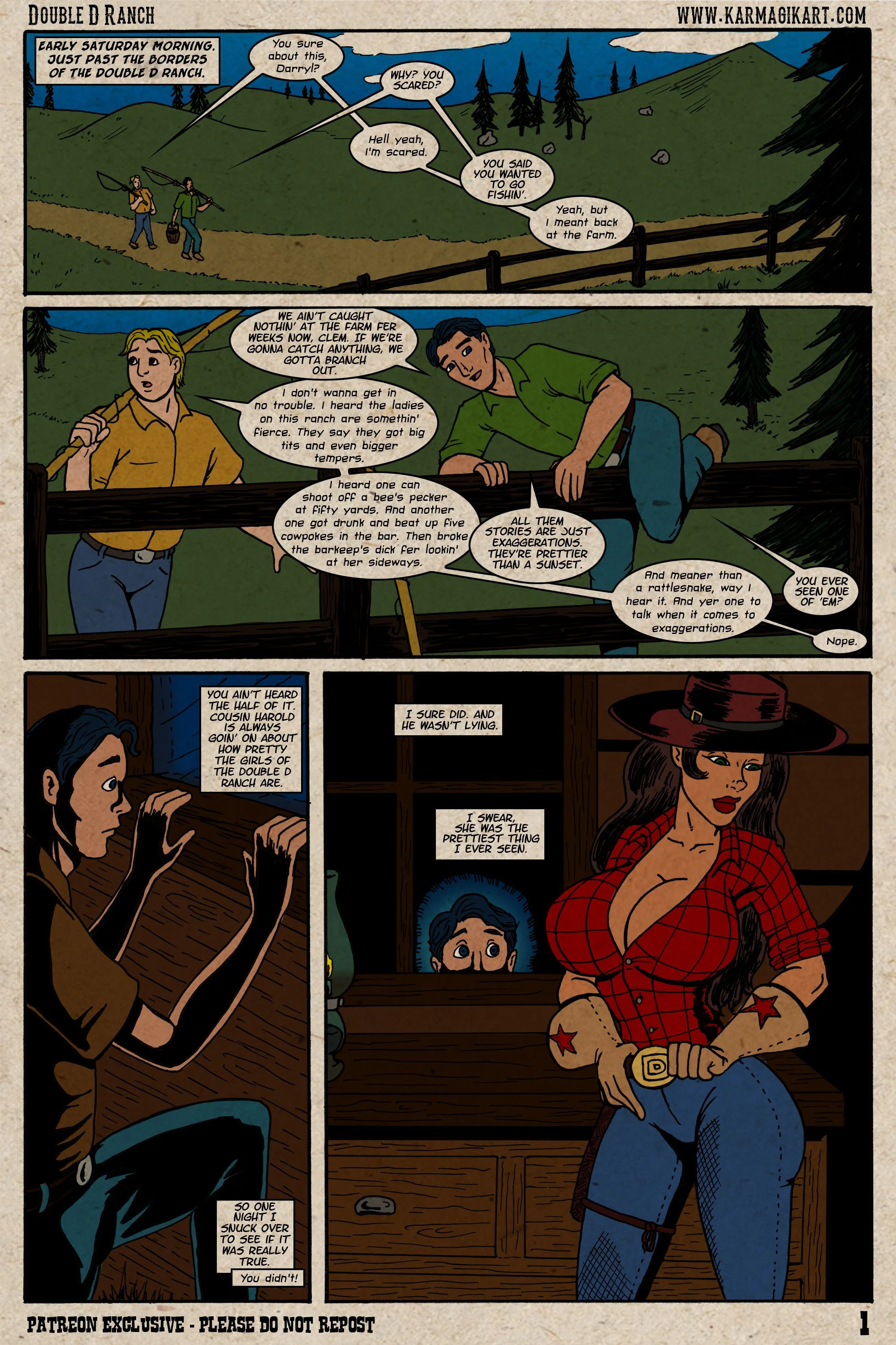 The Cowgirls Of The Double D Ranch [Karmagik] Gone Fishin' - Page 2