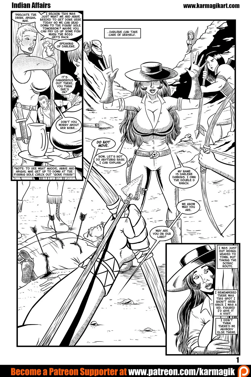 The Cowgirls Of The Double D Ranch [Karmagik] Indian Affairs - Page 3