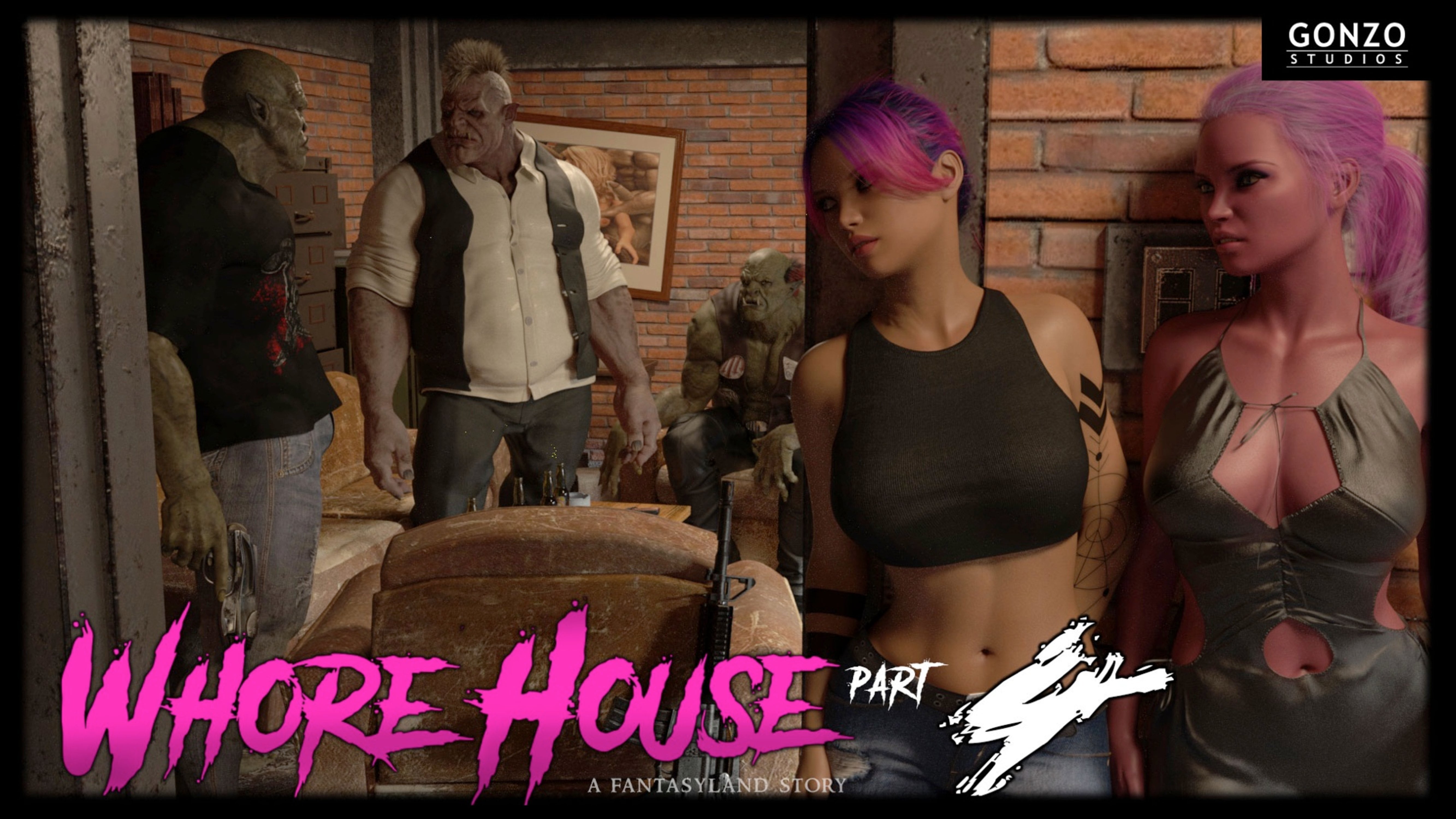 Whore House [Sexy3DComics | Gonzo] Chapter 4 - Page 1